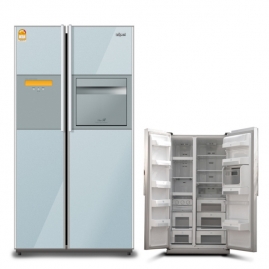 삼성 지펠 민트 하이그로시 양문형 냉장고